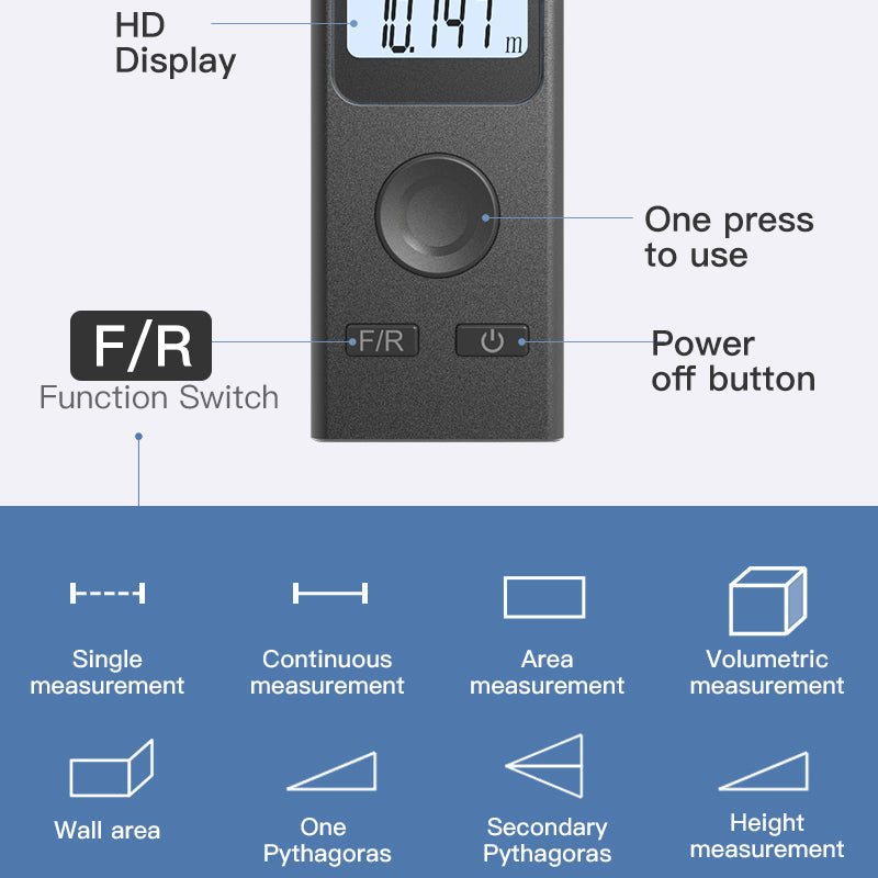KS-710030 Mini Smart Laser Rangefinder 30M Digital Laser Range Finder Handheld Distance Meter