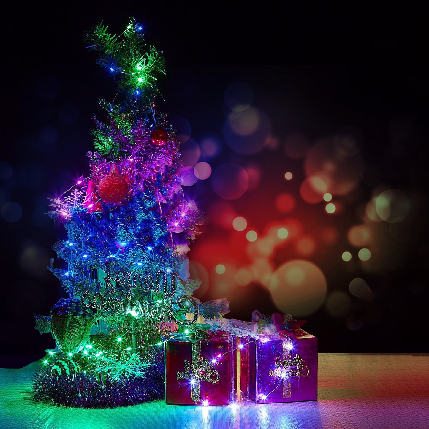 6Pcs / Set 1m 10-LED Wine Bottle Plug String Light Copper Wire LED Christmas Festival Lighting Decor