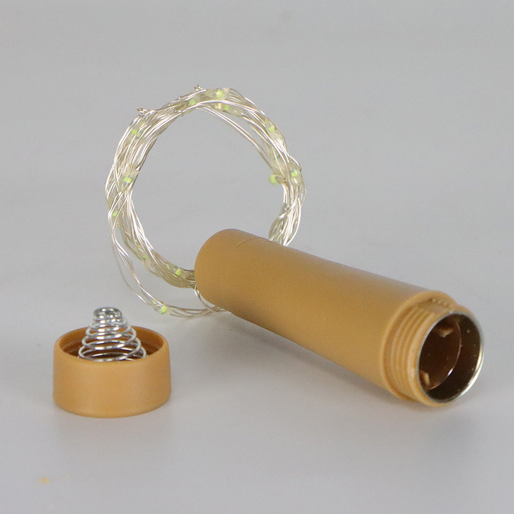 6Pcs / Set 1m 10-LED Wine Bottle Plug String Light Copper Wire LED Christmas Festival Lighting Decor
