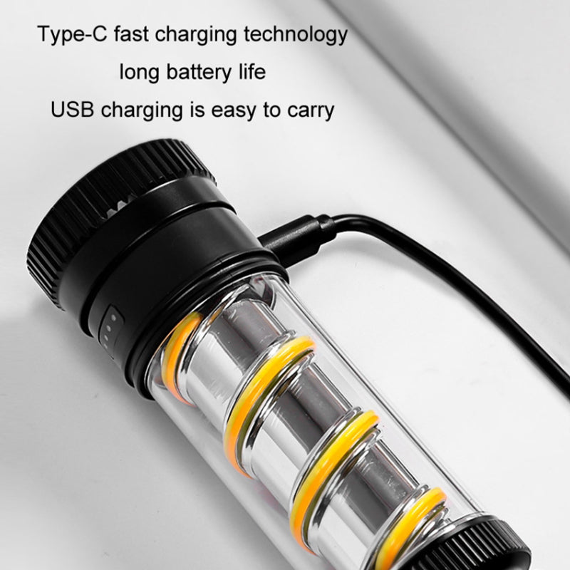 Outdoor USB Rechargeable Camping Light Tent Ambient Light IP44 Waterproof Portable Night Light with Cover