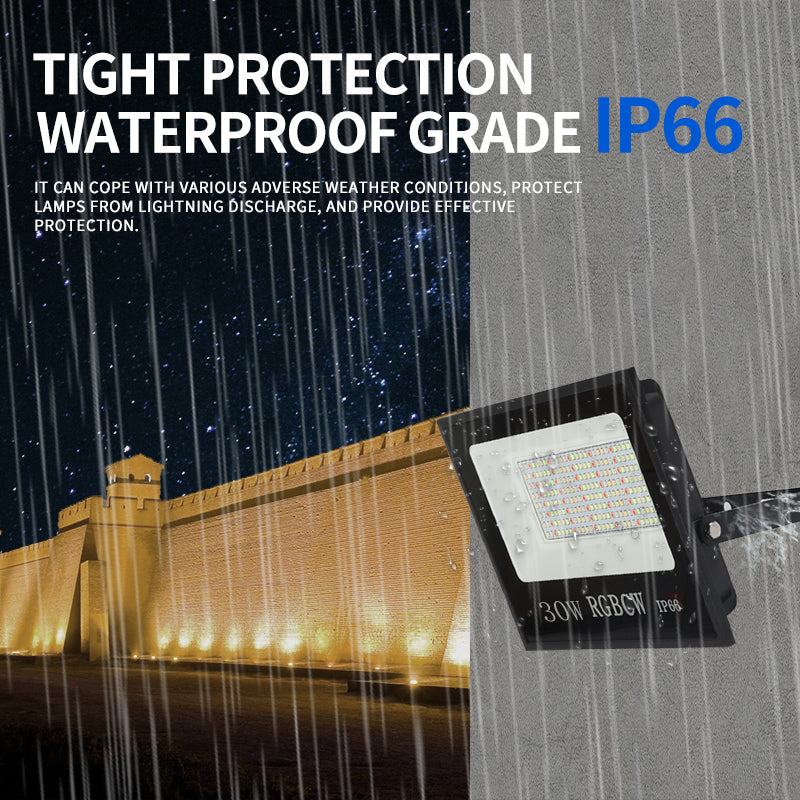 30W Tuya APP Smart LED Light Colorful RGB Lamp Waterproof Outdoor Factory Warehouse Floodlight