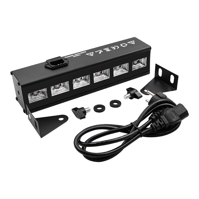 6-LED UV Light Bar Automatic Purple Light Lamp Tube Blacklight for Party, Disco, KTV Decoration