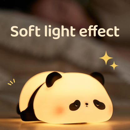 K-1155 Cute Panda Silicone Lamp Touch Control Dimming Night Light Bedside Sleep Lamp for Children (CE, FCC, CPC Certificated)