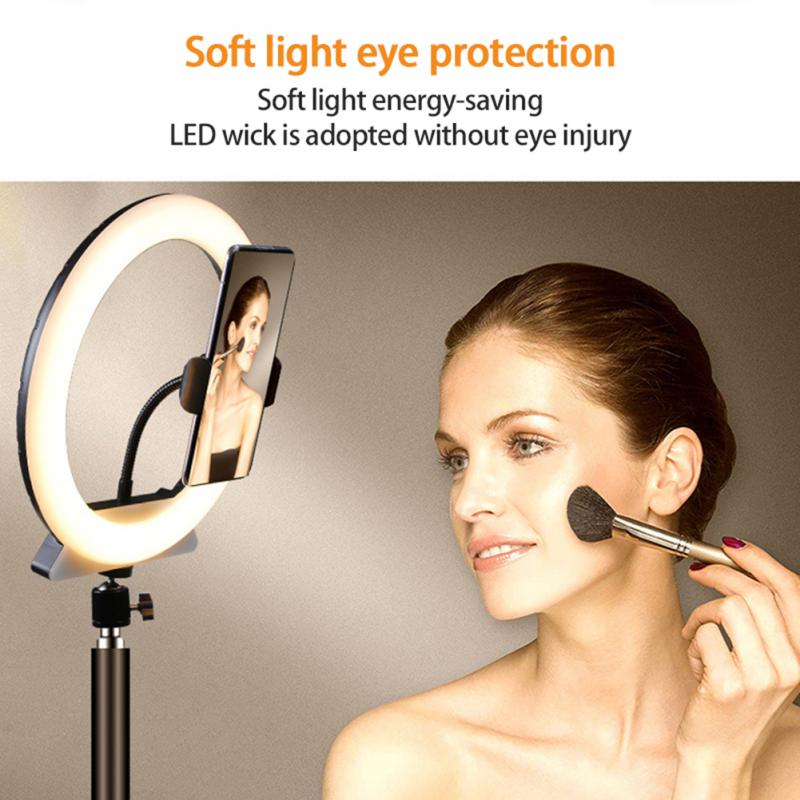 26CM Diameter Vlogging Video Lamp RGB LED Selfie Ring Light Live Broadcast Fill Light, Size: L