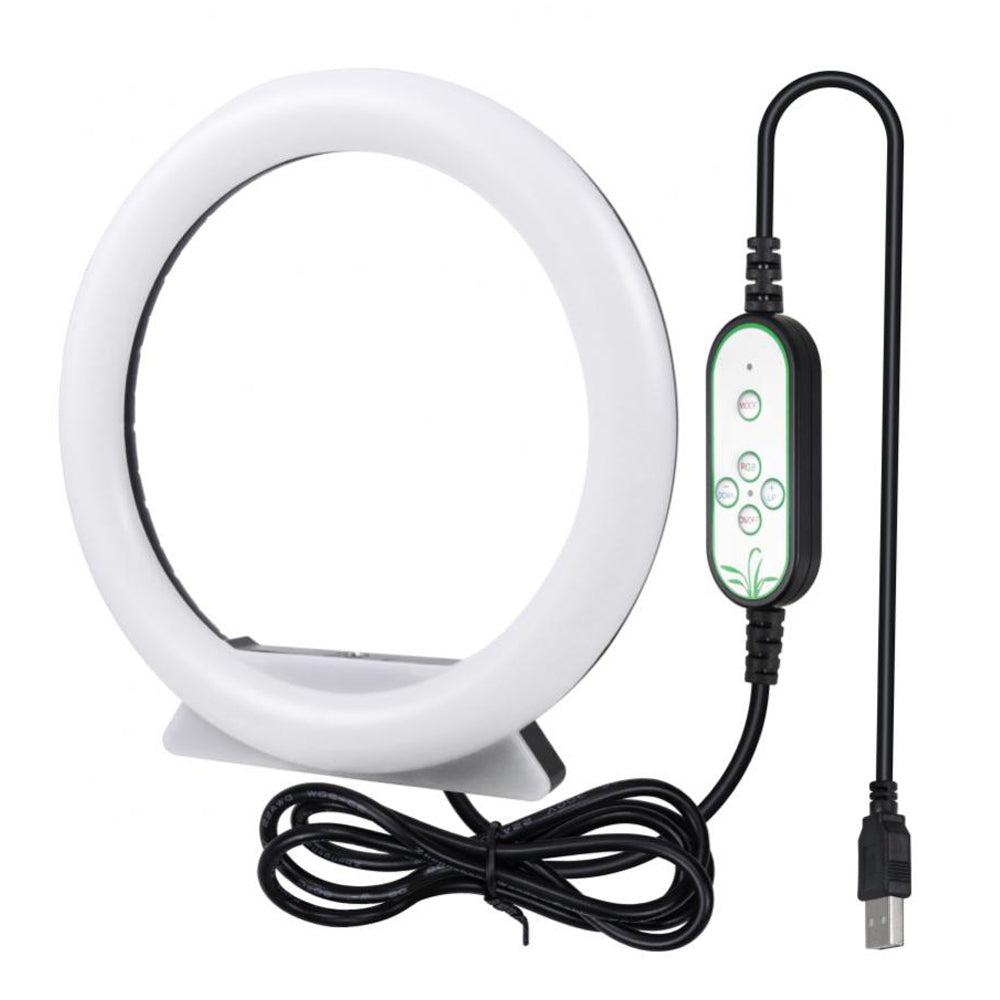 18CM Diameter RGB LED Selfie Ring Light Vlogging Video Lamp Live Broadcast Fill Light, Size: M