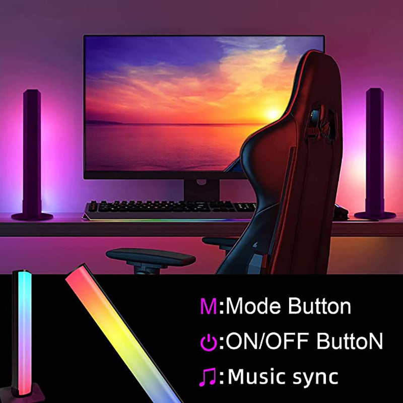LDD-5050-01 1Pair Smart Tuya Bluetooth LED Lamp Desktop Ambient Lights for Party, KTV, Home