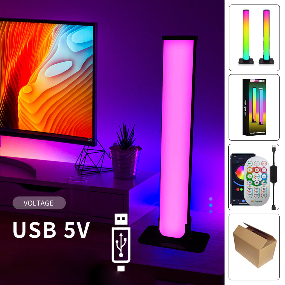 LDD-5050-01 1Pair Smart Tuya Bluetooth LED Lamp Desktop Ambient Lights for Party, KTV, Home