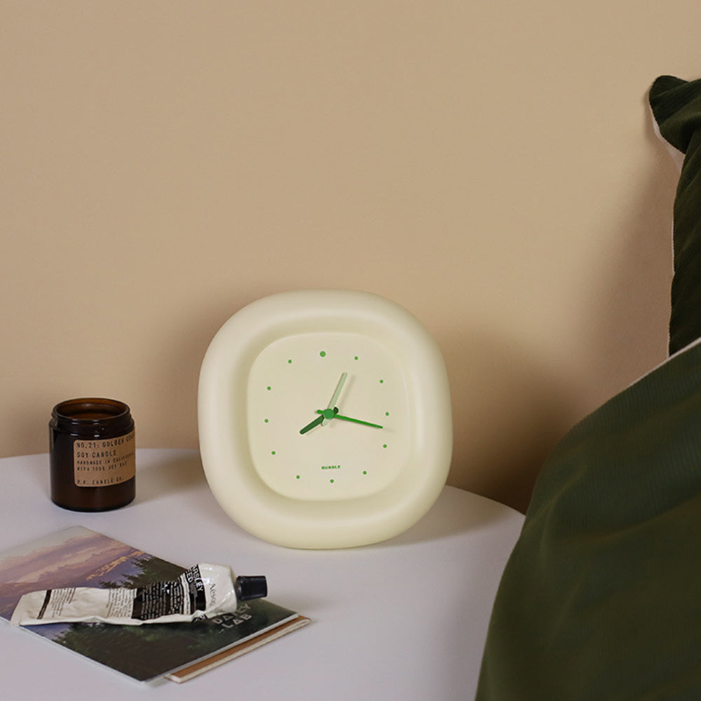 MUID Stylish ABS Bubble Clock Battery Powered Silent Home Office Desktop Wall Clock