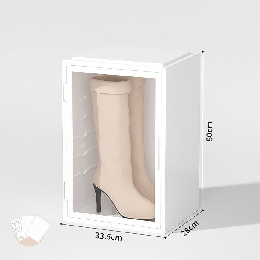 Long Boots Dustproof ABS+PP Storage Case Transparent Door Large Capacity Boots Storage Box