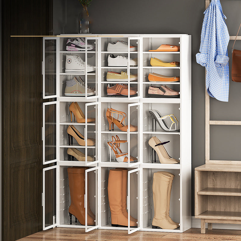 Long Boots Dustproof ABS+PP Storage Case Transparent Door Large Capacity Boots Storage Box