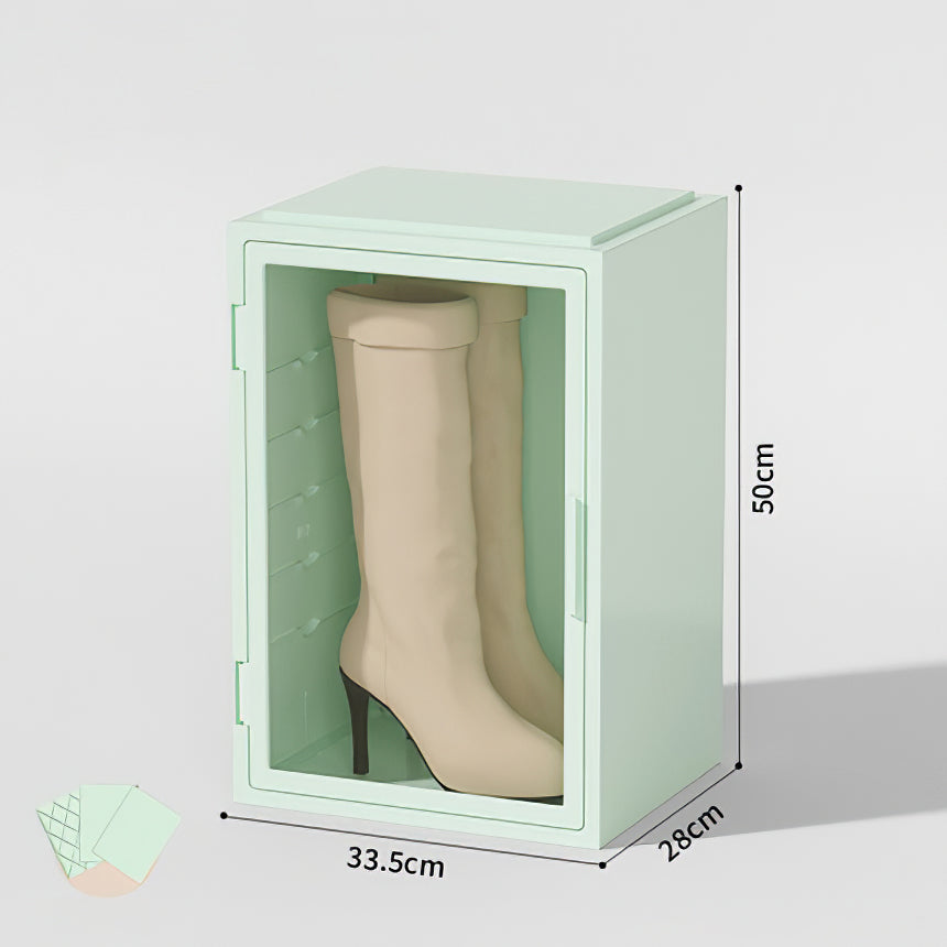 Long Boots Dustproof ABS+PP Storage Case Transparent Door Large Capacity Boots Storage Box