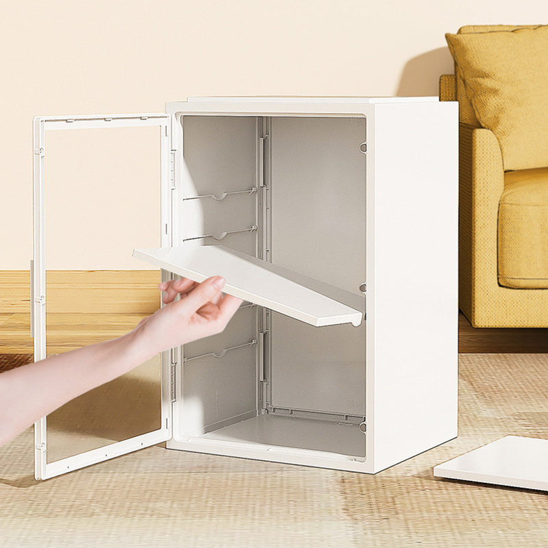 Long Boots Dustproof ABS+PP Storage Case Transparent Door Large Capacity Boots Storage Box