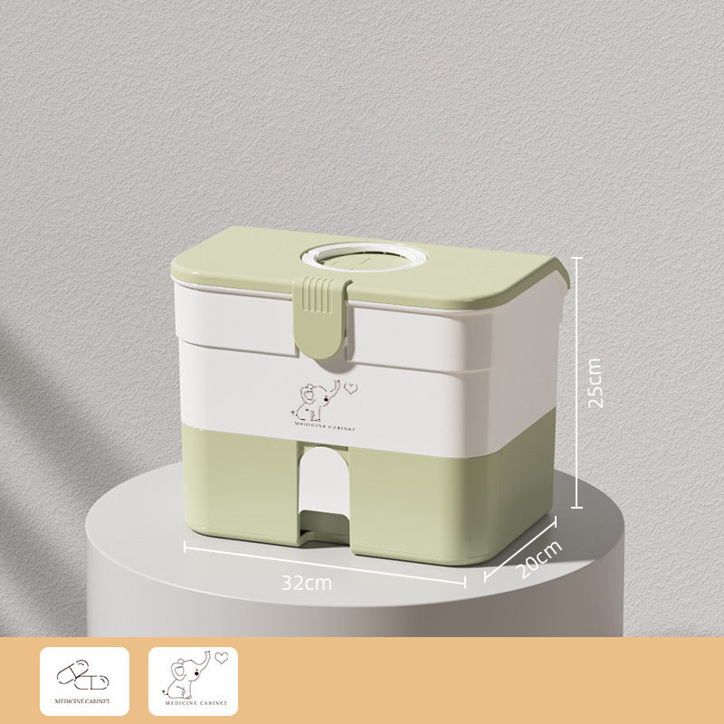 Dual-Layer Pill Organizer PP+ABS Pill Box Medicine Organizer Case Holder for Home