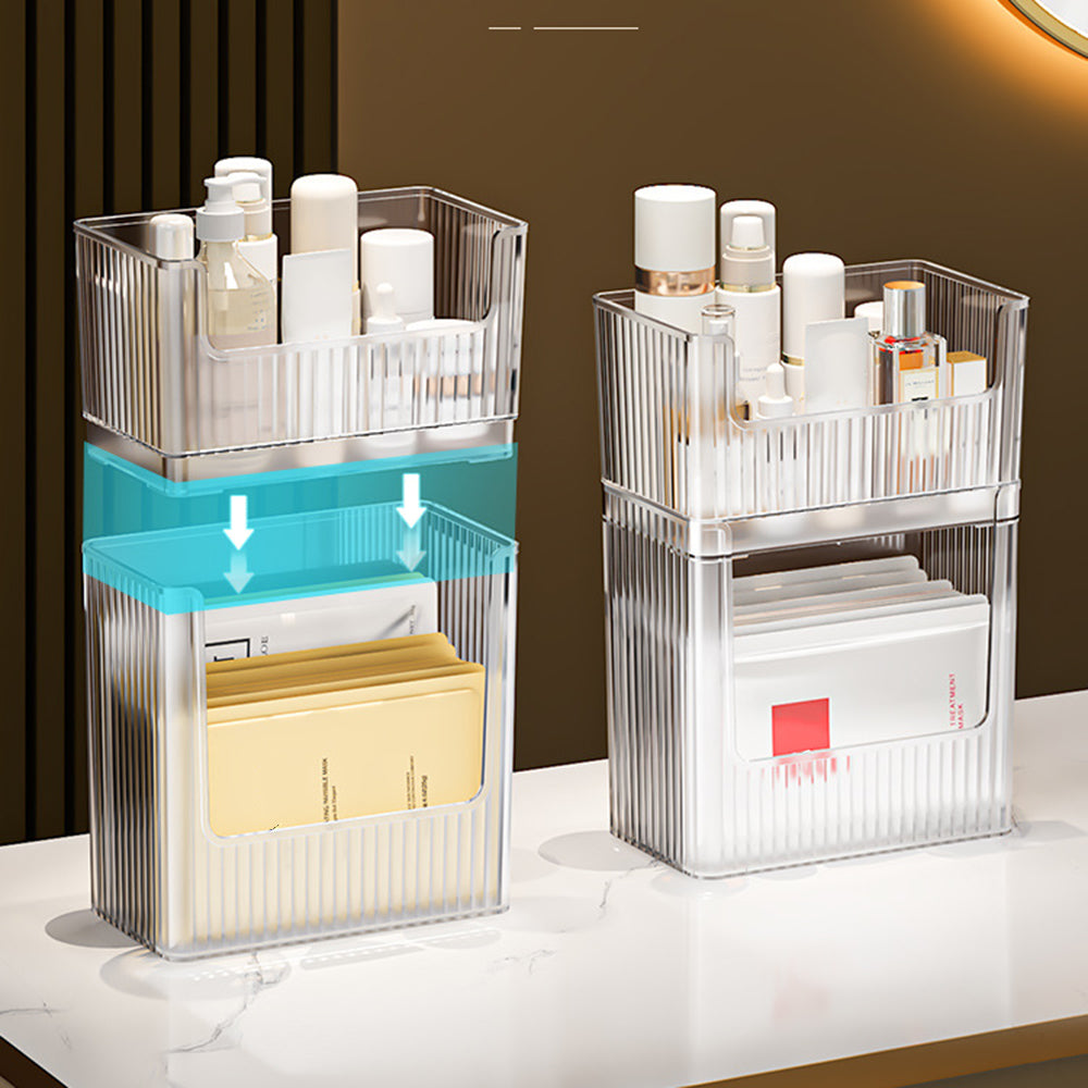 Refrigerator Organizer Box Fridge Door PET Storage Case Container, Single Layer / Size S (No FDA Certificate, BPA Free)