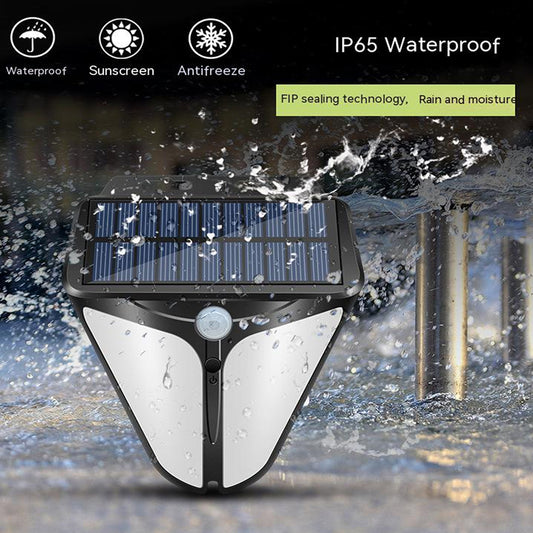 Wall-Mounted Solar Power Light Motion Detection Light Outdoor Yard Waterproof Small Stree Lamp