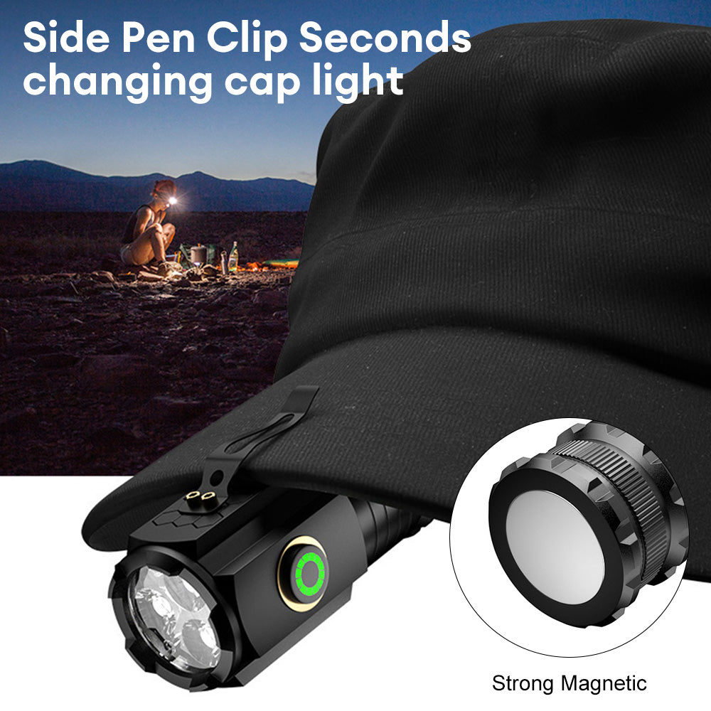S350 Outdoor Aluminum Alloy Flashlight 18350 Battery Powered Portable Flashlight with Storage Bag