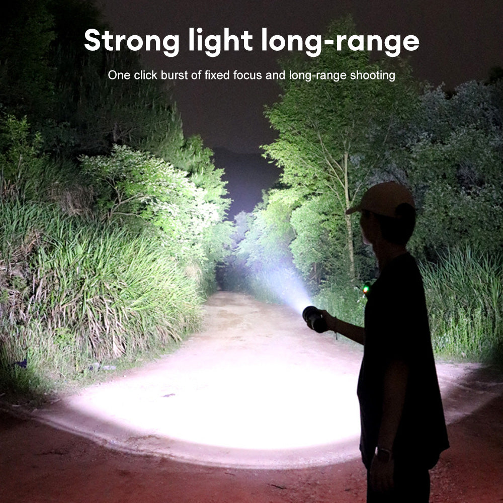 S350 Outdoor Aluminum Alloy Flashlight 18350 Battery Powered Portable Flashlight with Storage Bag