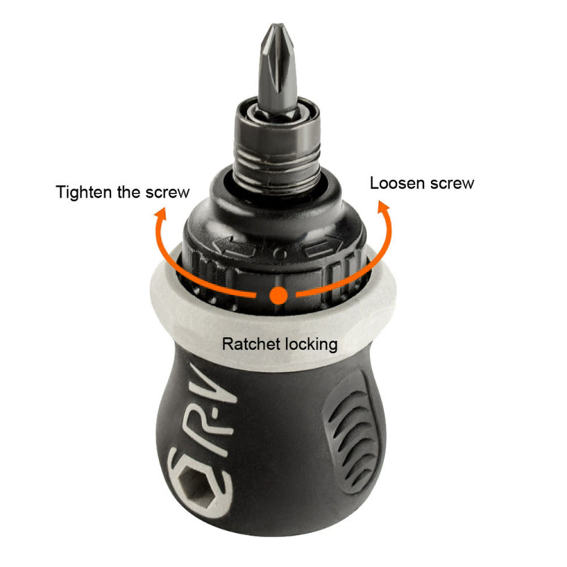 22-in-1 Ratchet Screwdriver Set Dual Purpose Slotted Phillips Bits Carbon Steel Screwdriver Kit
