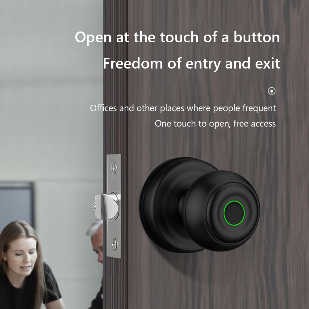 K01 Smart Fingerprint Lock Aluminum Alloy Biometric Lock Door Knob Home Security
