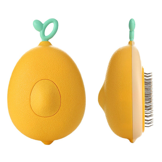 Fruit-shaped Cats Dogs Hair Remover Needle Comb Scrubber Pet Grooming Tool