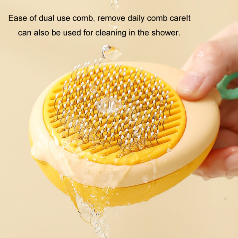 Fruit-shaped Cats Dogs Hair Remover Needle Comb Scrubber Pet Grooming Tool