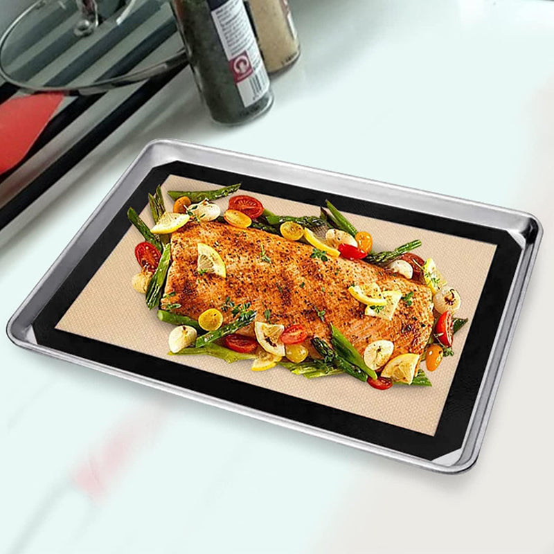 Silicone Baking Mat Cookie Pad Rolling Dough Mat Oven Sheet, Cutted Edge / 40x60cm (BPA-Free, No FDA Certified)