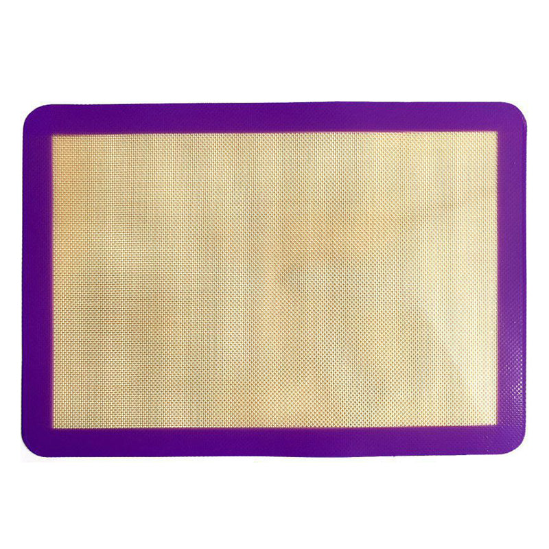 Silicone Baking Mat Cookie Pad Rolling Dough Mat Non-stick Oven Sheet, Round Edge / 29.5x42cm (BPA-Free, No FDA Certified)