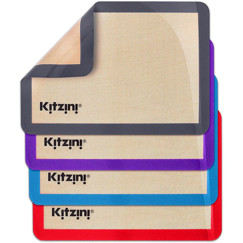 Silicone Baking Mat Cookie Pad Rolling Dough Mat Non-stick Oven Sheet, Round Edge / 29.5x42cm (BPA-Free, No FDA Certified)