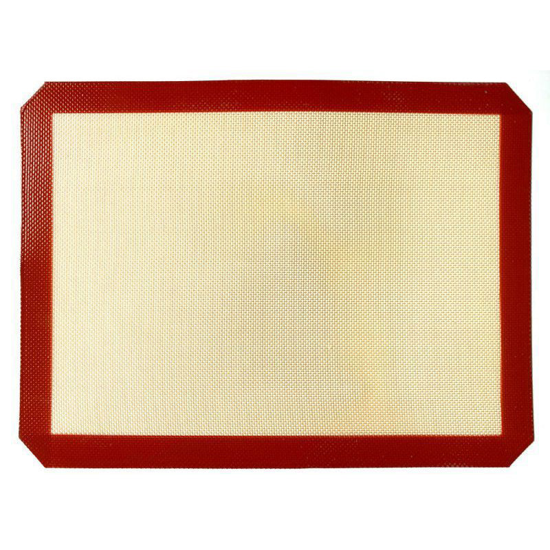 Rolling Dough Mat Non-stick Silicone Baking Mat Cookie Pad Oven Sheet, Cutted Edge / 30x20cm (BPA-Free, No FDA Certified)