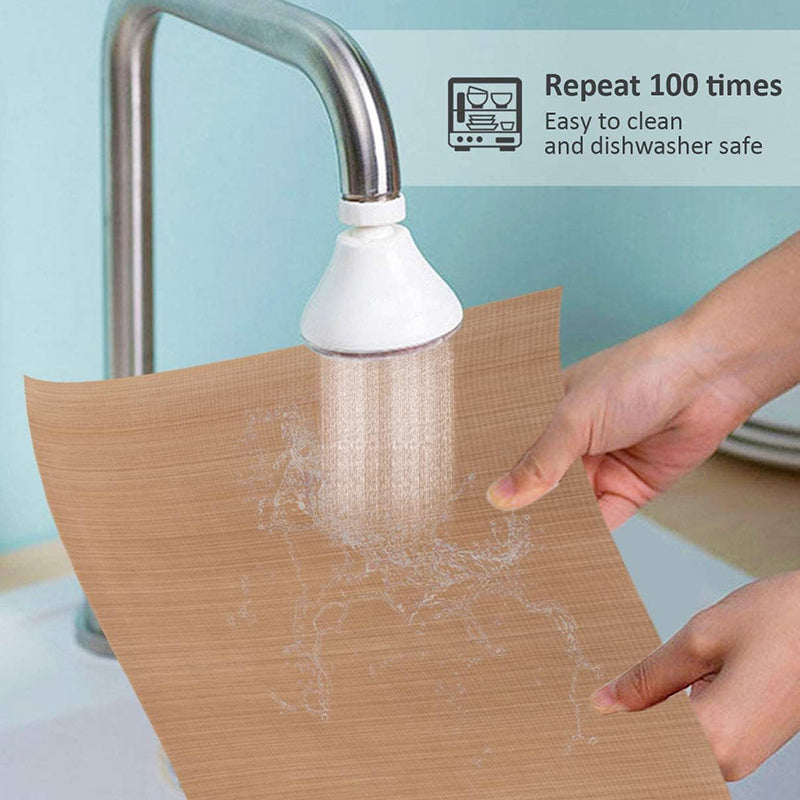 32x32CM PTFE Fiberglass Cake Baking Mat Non-Stick Oven Liners Barbecue Grill Mat (BPA-Free, No FDA Certified)