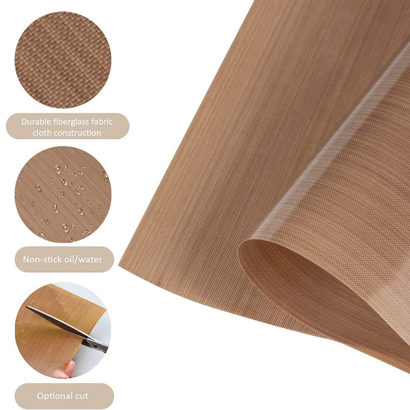 32x32CM PTFE Fiberglass Cake Baking Mat Non-Stick Oven Liners Barbecue Grill Mat (BPA-Free, No FDA Certified)