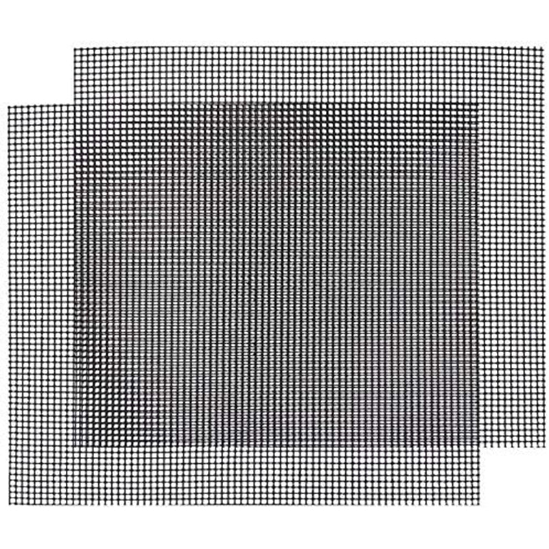 2Pcs 33x40cm Fiberglass Barbecue Mesh Mat High Temperature Resistant BBQ Meat Grilled Fish Pads (No FDA Certification, BPA-free)
