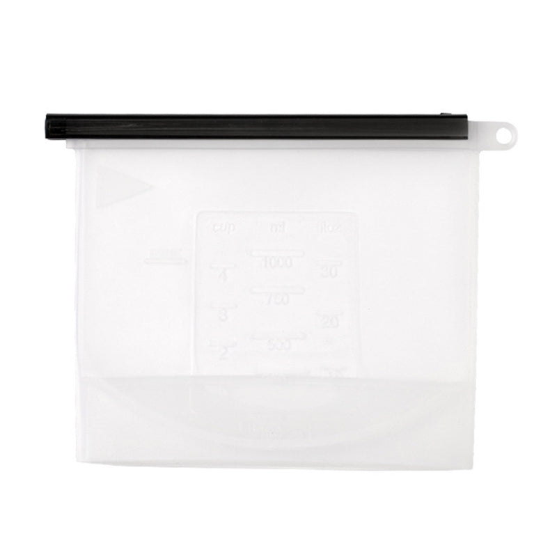 1000ML Silicone Food Organization Pouch Leakproof Kitchen Meat Fruit Fresh-Keeping Bag (BPA-free, No FDA Certified), Size: M