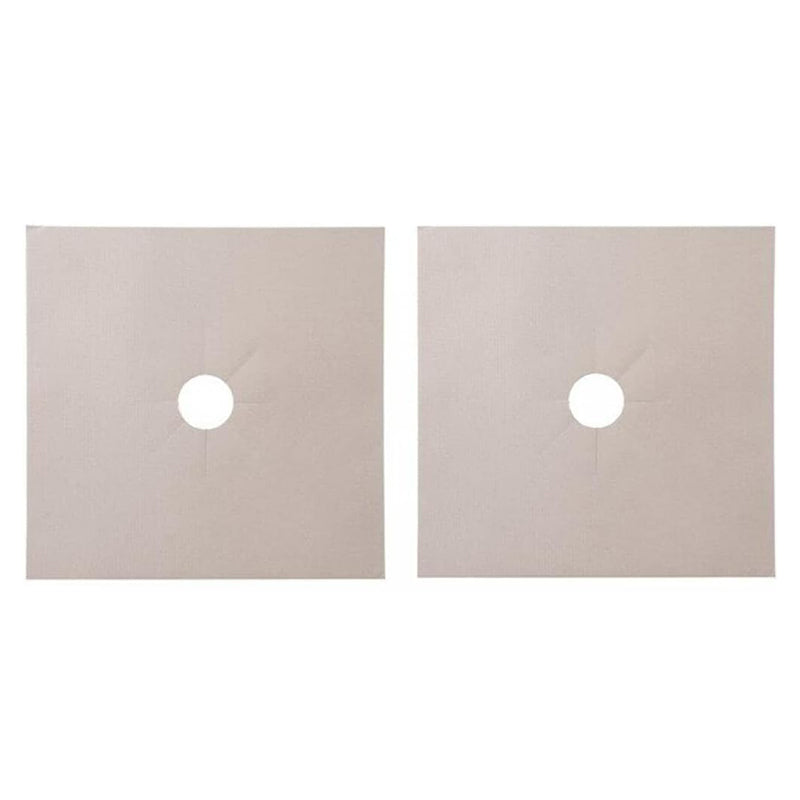 2PCS Fiberglass Cloth Oil-proof Covers Stove Burner Gas Stove Burner Liners Non-Stick Gas Range Protectors Mats
