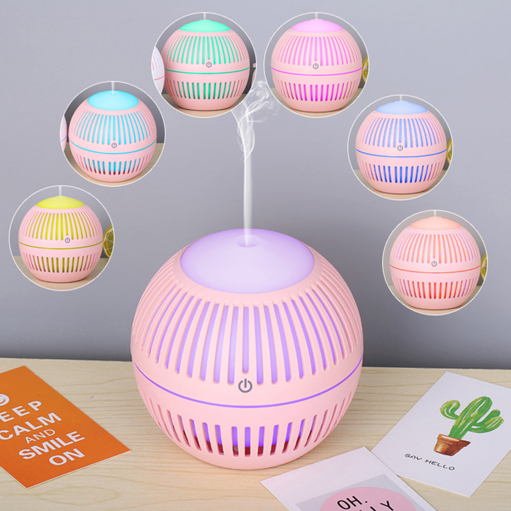 USB Powered Humidifier Mute Home Office Car Mist Diffuser with Colorful Night Light