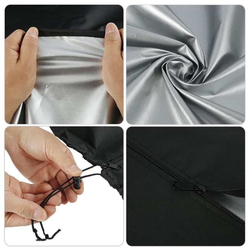 221x85x48cm Waterproof 210D Oxford Cloth Patio Heater Cover Dustproof Pyramid Vertical Outside Protection Cover