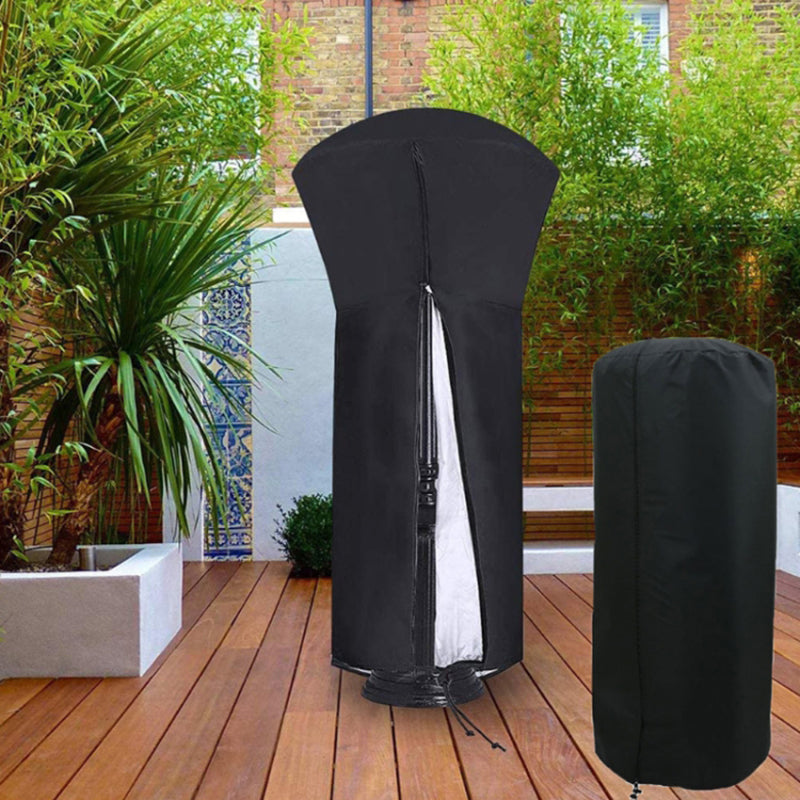 221x85x48cm Waterproof 210D Oxford Cloth Patio Heater Cover Dustproof Pyramid Vertical Outside Protection Cover