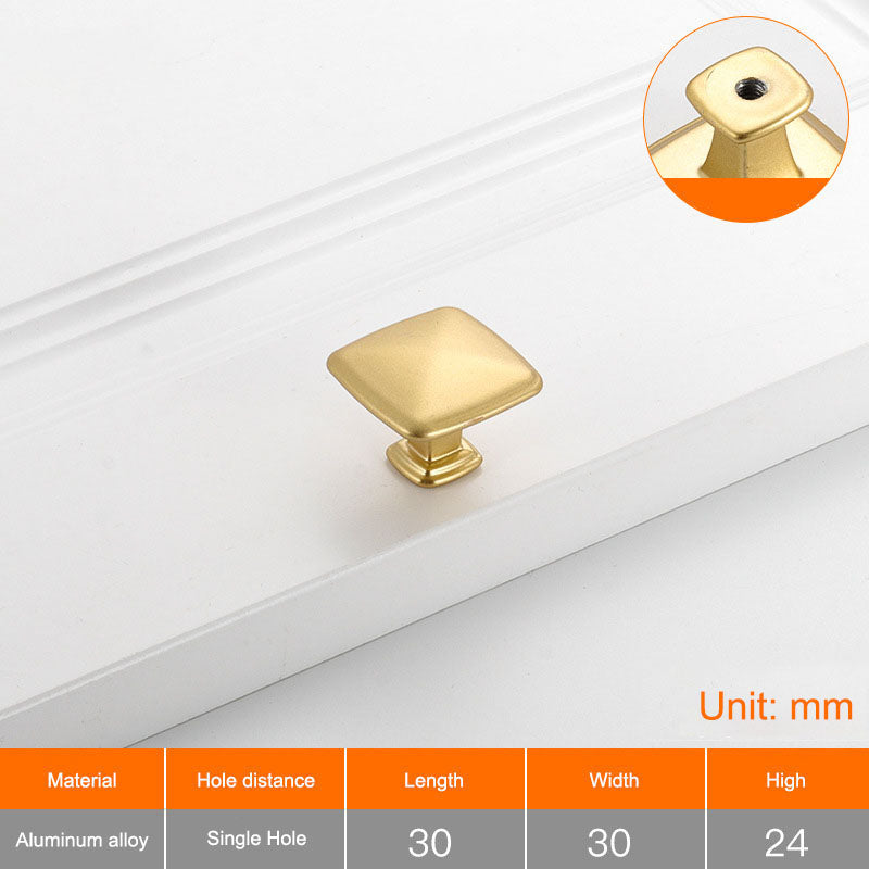 Cabinet Pull Handle Aluminium Alloy Drawer Cupboard Wardrobe Furniture Door Knob with 22mm Screw, Single Hole
