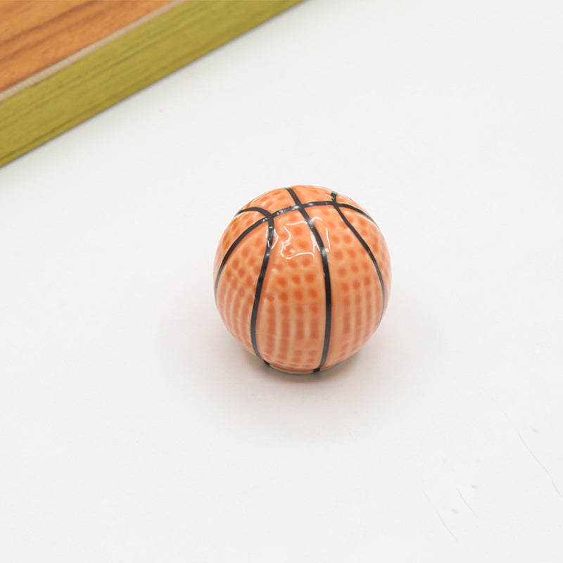 Ball Shape Single Hole Furniture Ceramics Pull Handle Drawer Cabinet Wardrobe Door Knob with 25mm Screw