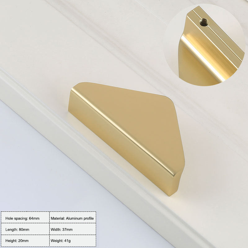 Modern Cabinet Door Pull Handle Closet Wardrobe Knob Furniture Handle with 22mm Screw