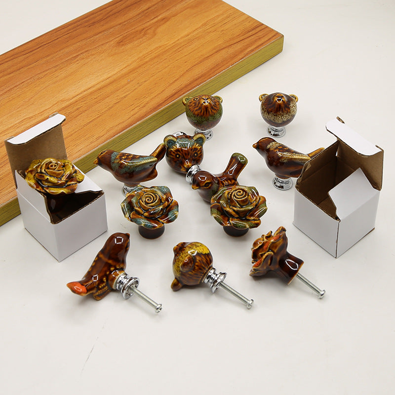 Ceramic Cabinet Pulls Handles Replacement Drawer Pulls with 25mm Screw