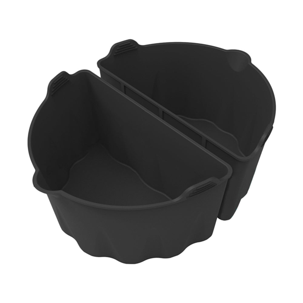 2Pcs Slow Cooker Divider Liners for 6-7 Quart Slow Cookers Reusable Silicone Inserts (BPA-Free, No FDA Certificate)