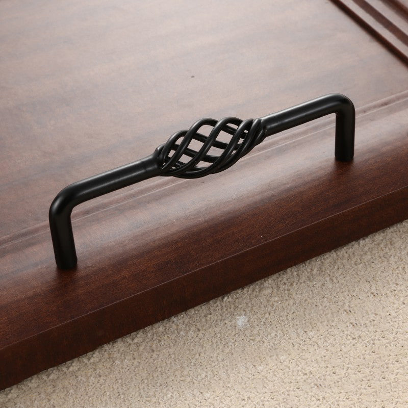 22mm Screw Iron Cabinet Handles Vintage Hollow Out Birdcage Handles Drawer Knobs Wardrobe Door Puller