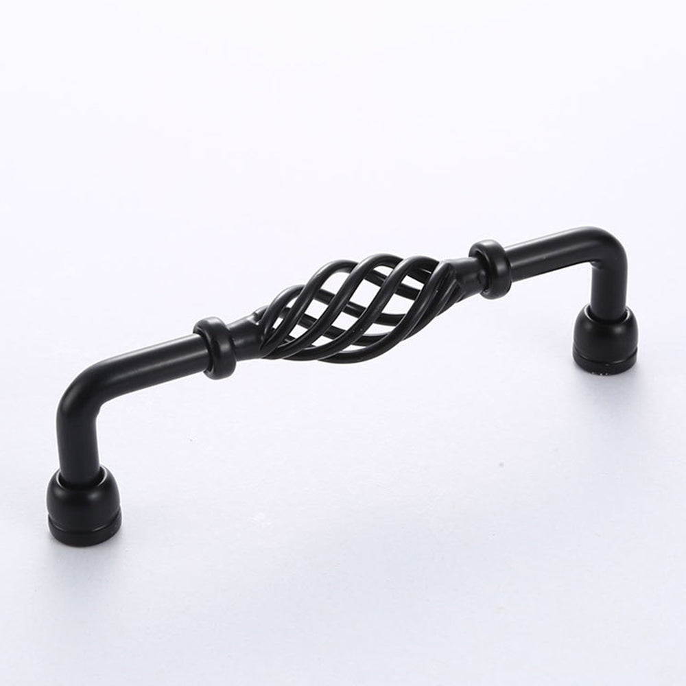 Vintage Kitchen Cabinet Handles Iron Dresser Handles 22mm Screw Hollow Out Birdcage Pulls Room Accessories