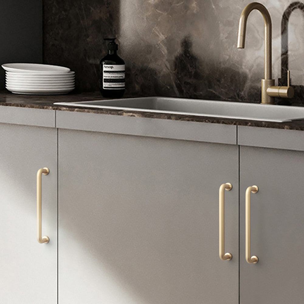 Zinc Alloy Handle Modern Cabinet Kitchen Door Drawer Pull Knob Cupboard Handle with 22mm Screw