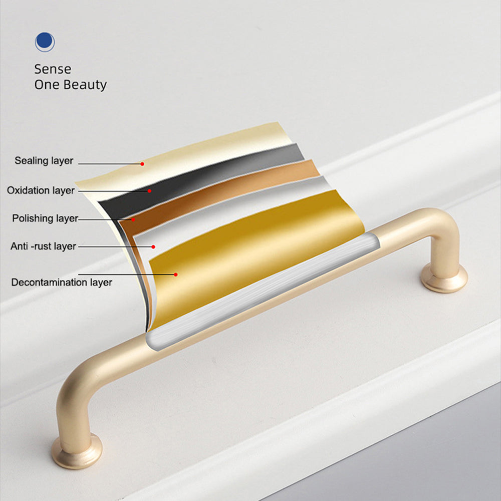 Zinc Alloy Handle Modern Cabinet Kitchen Door Drawer Pull Knob Cupboard Handle with 22mm Screw