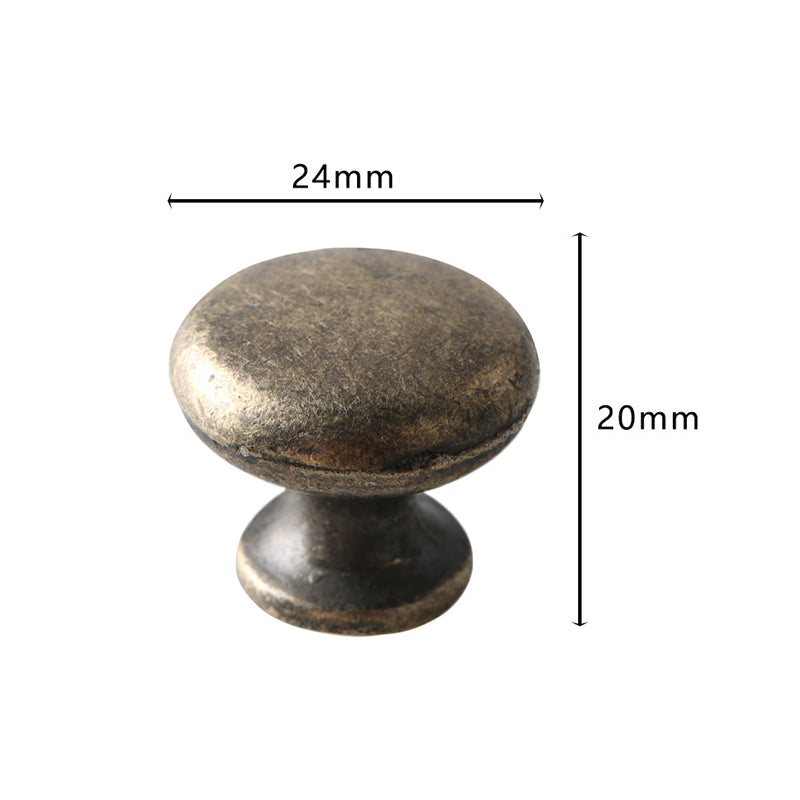 European Style Single Hole Furniture Pull Handle Drawer Cabinet Wardrobe Door Knob with 25mm Screw