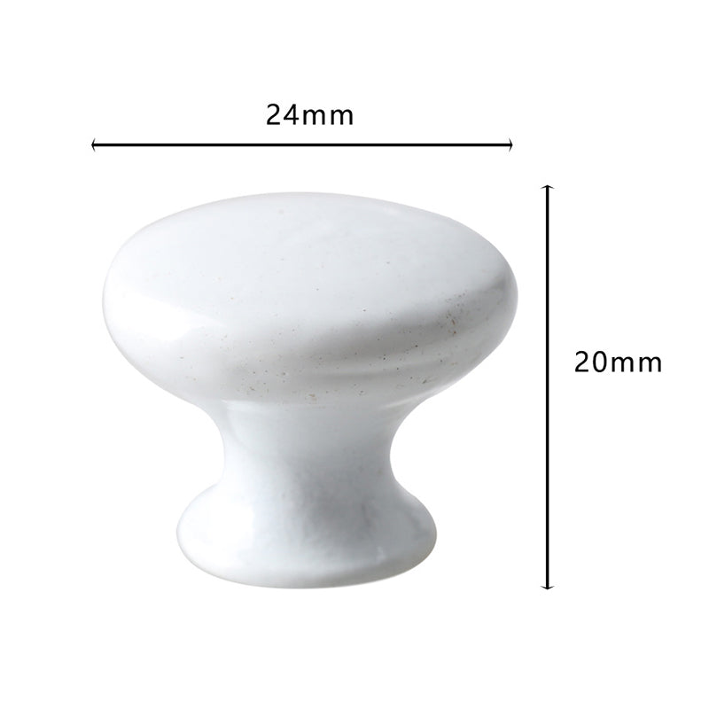 European Style Single Hole Furniture Pull Handle Drawer Cabinet Wardrobe Door Knob with 25mm Screw