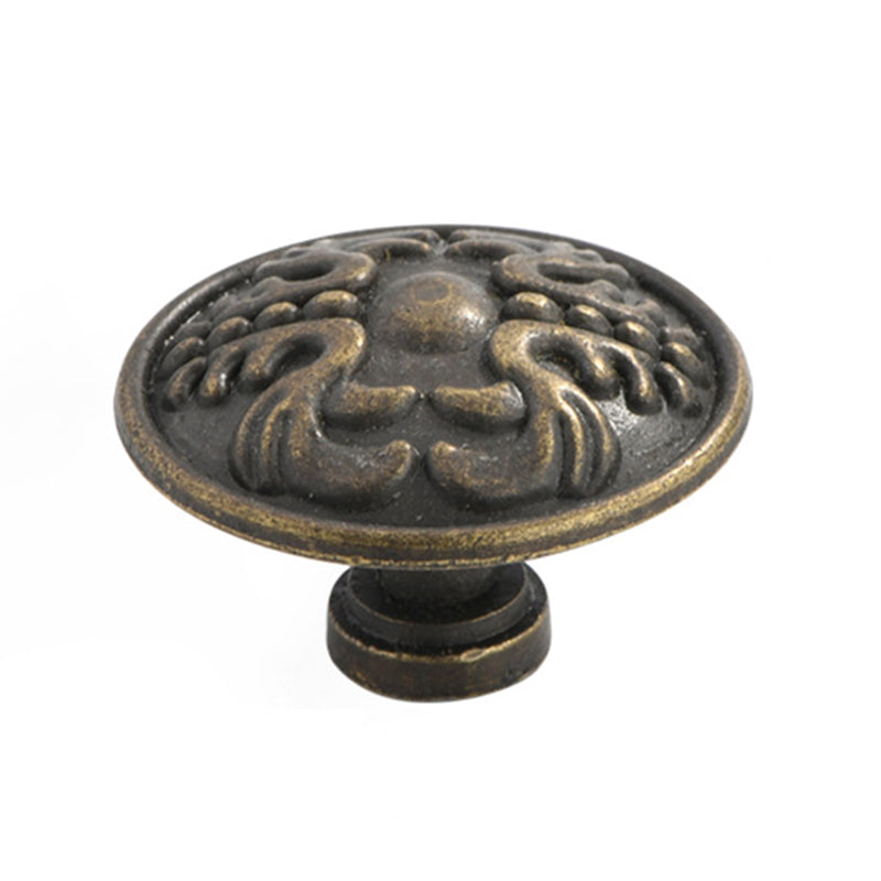 European Style Zinc Alloy Cabinet Pulls Handle 25mm Screw Antique Drawer Wardrobe Knob Pulls