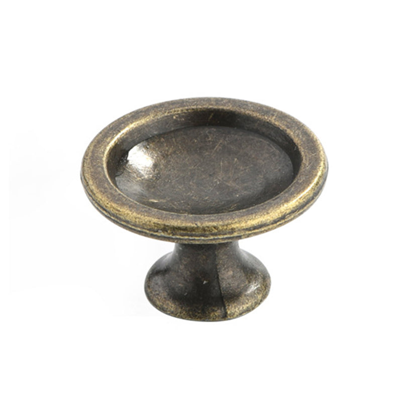 European Style Zinc Alloy Cabinet Pulls Handle 25mm Screw Antique Drawer Wardrobe Knob Pulls